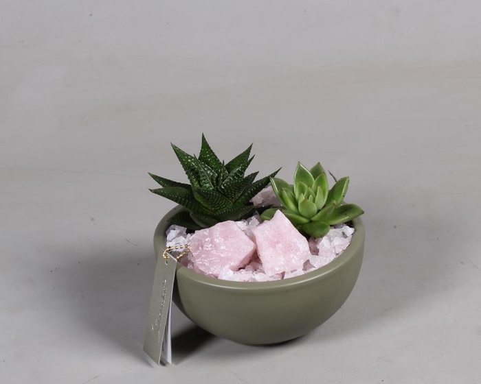 <h4>Keramiek met Edelstenen Arrangement</h4>