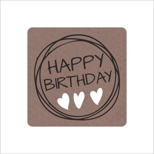 Sticker 39mm x250 Happy Birthday