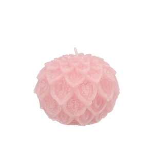 Candle Dahlia Light Pink 9x7cm