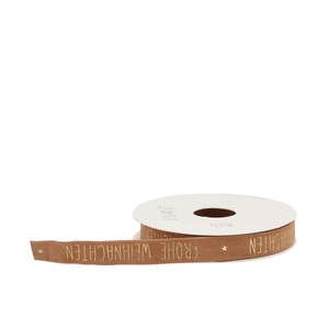 Ribbon Vellu Weihnachten Brandy 5mx15mm Nm