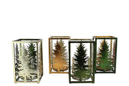 <h4>Glam Majestic Green Mix T-light Tree Ass 12x20cm</h4>