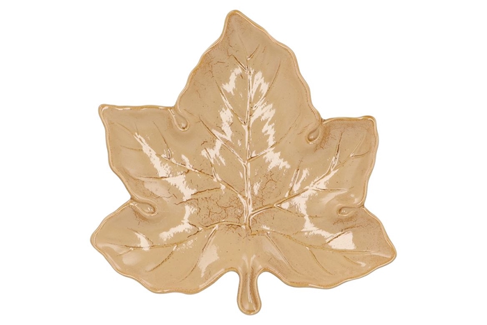 <h4>Leaf Maple Plate Warm Sand 24x24x4cm Nm</h4>