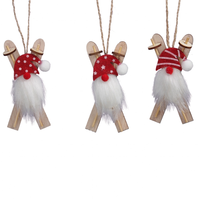 <h4>Kerst Hanger ski Santa d4*10cm</h4>