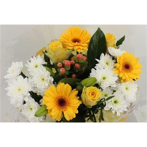 Boeket 3 Roos 3 Germini Geel