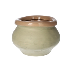 DF03-720460500 - Planter Twiz d17/19xh14.5 beige/grey