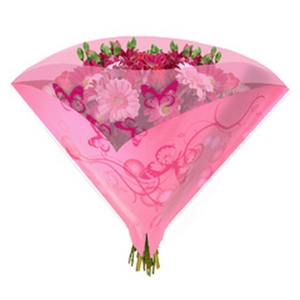 Hzn 50x50cm Angelo OPP50 Butterfly roze