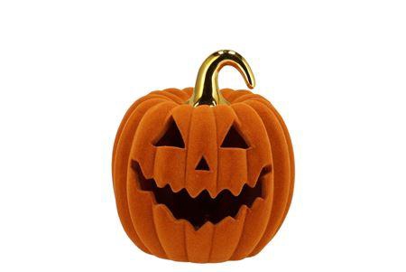<h4>Autumn Flock Scottish Spice Pumpkin Face Led 15x15</h4>