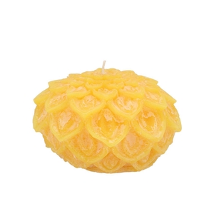 Candle Dahlia Yellow 12x8cm Nm