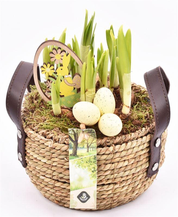 <h4>Touwmand met leer handv.16-18cm</h4>