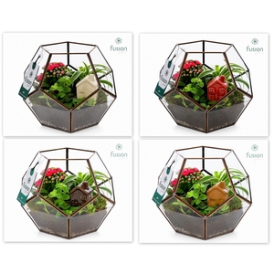 Geometrisch planter Large met arrangement