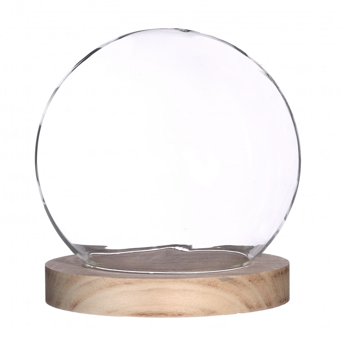 Glass Cloche Ball d18*19cm