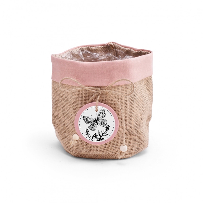 <h4>Potcovers Jute Butterfly d13*13cm</h4>