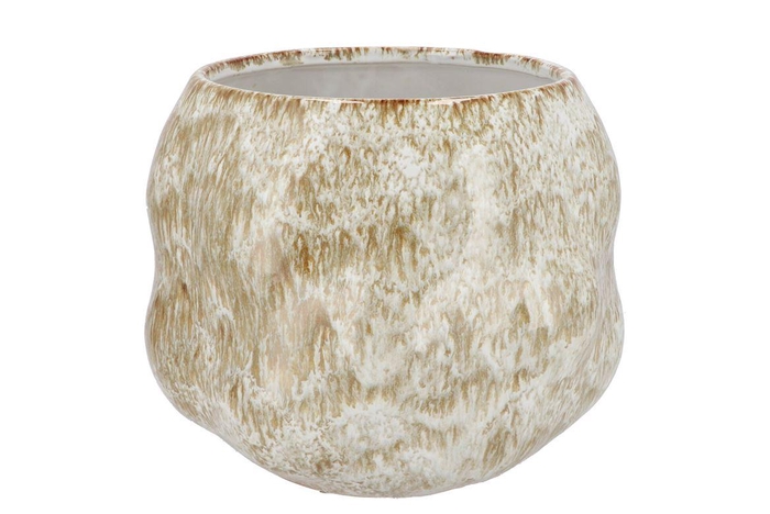 <h4>Monte White Sand Pot 25x25x21cm</h4>