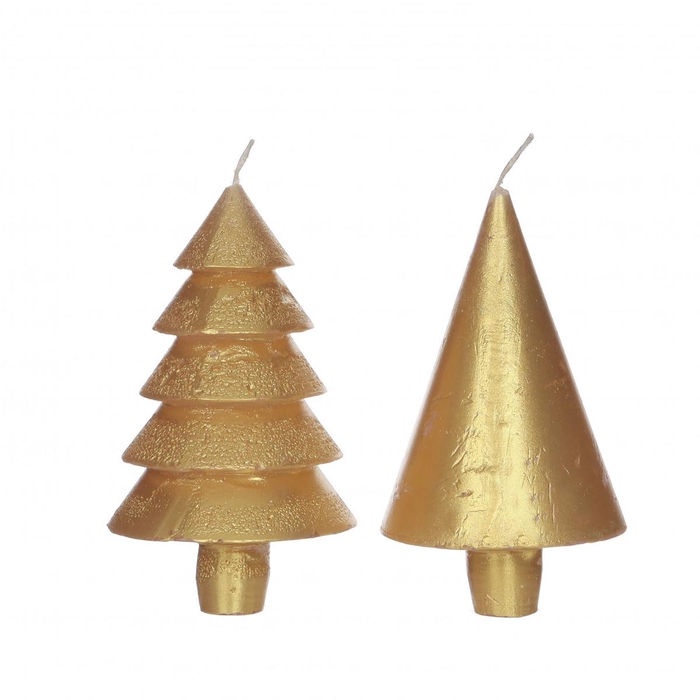 Kaars kerstboom d07*12cm