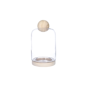 Terrarium Chouf d17xh30 clear + wood