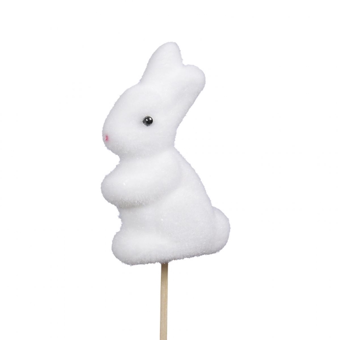 <h4>Easter Stick 20cm rabbit flock 8cm</h4>
