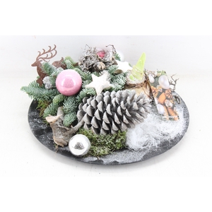 arr5 Kerst MB - Black plate hipp pastel