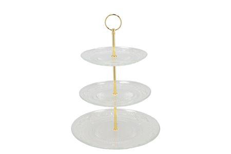 <h4>Dayah Transparent Cake Shelf 18/20/25x33cm Nm</h4>