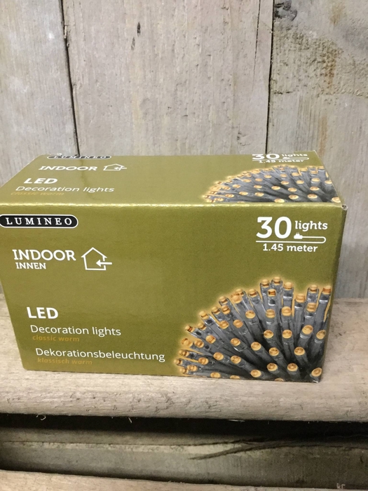LED DECO STRENG TRANSPARANT - CLASSIC WARM 1,45M 30L