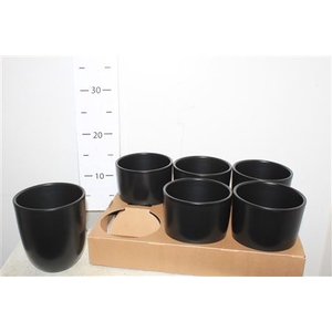 Keramische Pot H% Black Matte