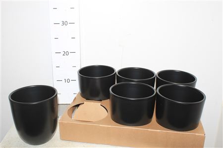<h4>Keramische Pot H% Black Matte</h4>