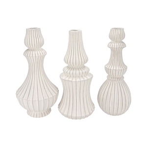 Mika Nordic White Vase Curves Ass 28x57cm