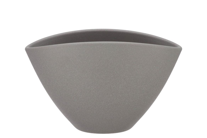 Ceramic Grey Structure Pot Orchid 28x17cm