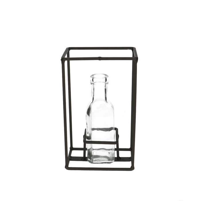 Glass rack+1bottle d03/5 16cm