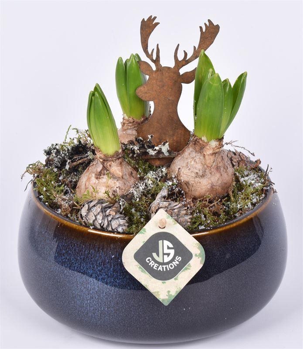 <h4>Keramiek schaal blauw 19.5cm</h4>