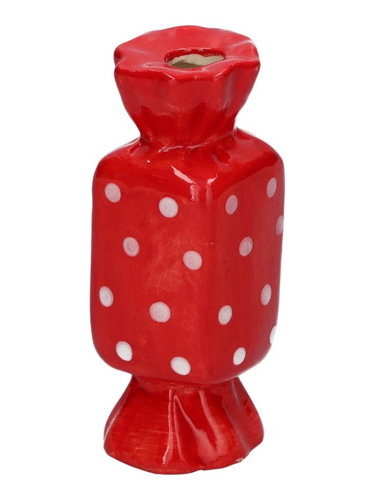 <h4>DF11-730451100 - Vase Candy 4.5x4.5x11.5 red</h4>