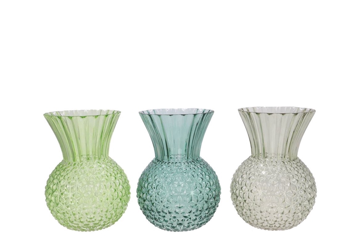 <h4>Senna Fresh Green Mix Vase Ass 16x22cm</h4>