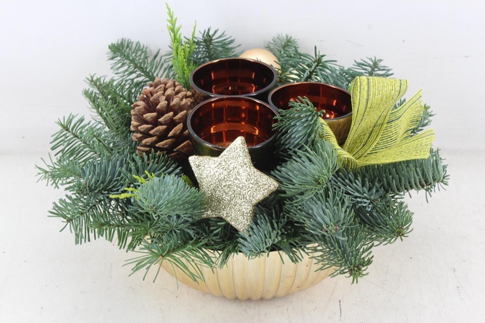 <h4>arr5 Kerst PL - Goud ribbel schaal 3wax</h4>