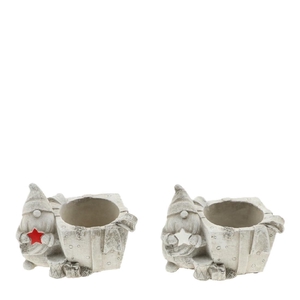 Christmas Ceramics pot gnome 13*9*9.5cm