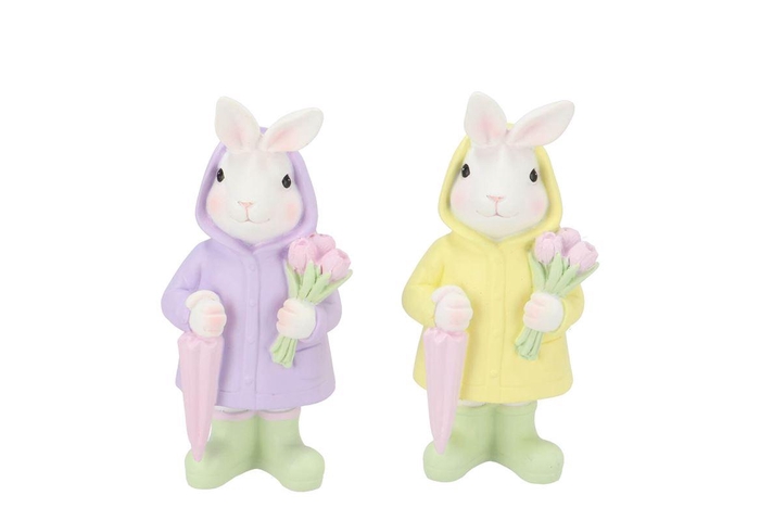<h4>Mimi Pastel Bunny Raincoat Ass 7x5x14cm</h4>