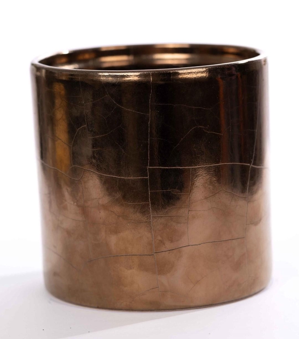 <h4>P&PURE Juliette cer. shiny bronze: 54 x 6 in transparante tray</h4>