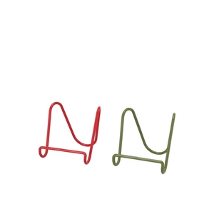 Tile Rack Green Red Metal Ass 8x10x9cm