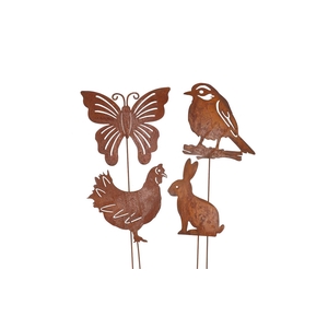 Rusty Gardenstick Spring Ass 12x20x60cm