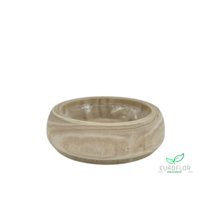 PAULOWNIA WOOD BOWL 27X27XH8