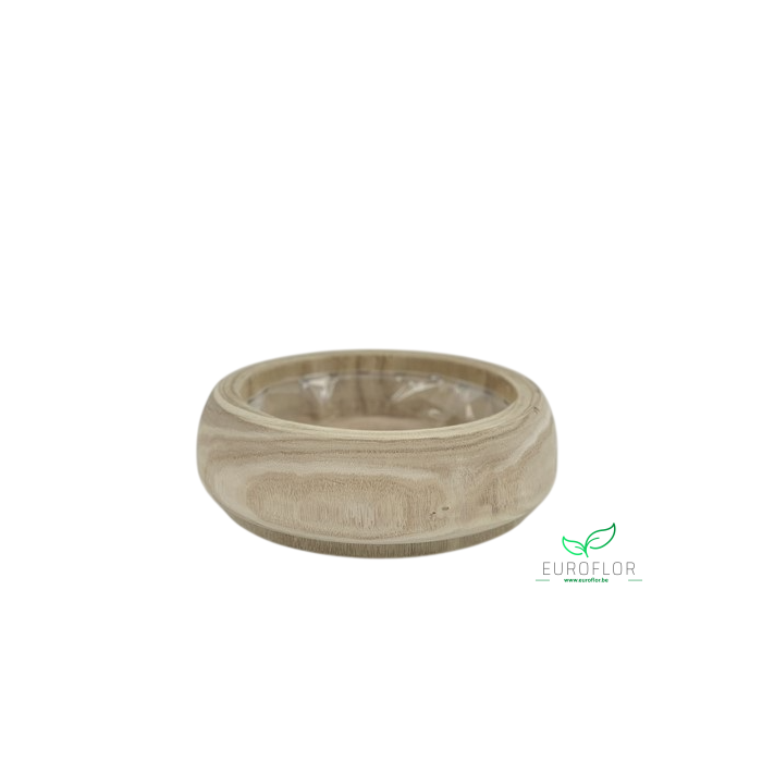 <h4>PAULOWNIA WOOD BOWL 27X27XH8</h4>