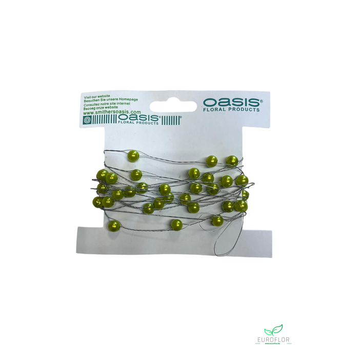 <h4>OASIS PEARLS ON WIRE BRIGHT GREEN 3M</h4>
