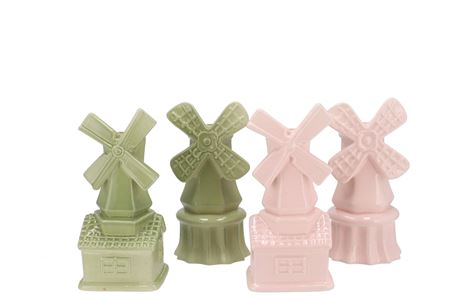 <h4>Holland Pistache/pink Vase Mill Ass 12x11x24cm</h4>