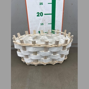 MAND OVAAL WIT L28XD15XH12