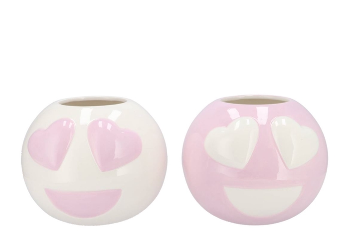 <h4>Smiley Lovely Dreamy Lila Mix Vase Ass 21x21x18cm</h4>