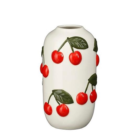 <h4>Ceramics Cherries vase d10*18cm</h4>