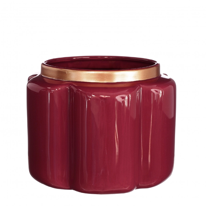 <h4>Ceramics Pouff pot d17.5*13.5cm</h4>