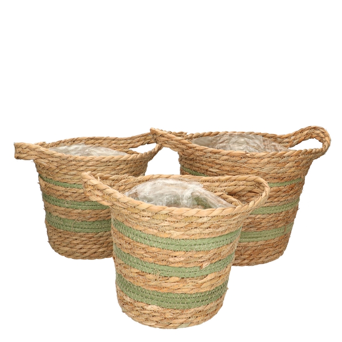 <h4>Basket sets Zola pot S/3 d22*22cm</h4>