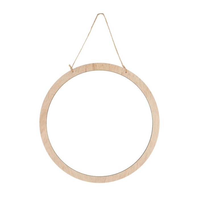 HANGER RING WOOD 38CM NATURAL