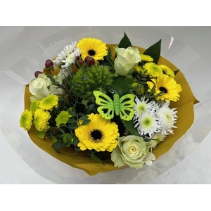 Boeket Biedermeier geel