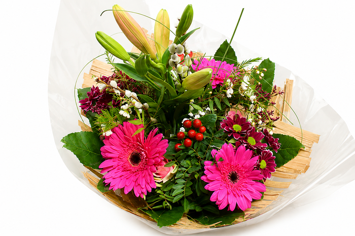 <h4>Boeket bamboo lila</h4>