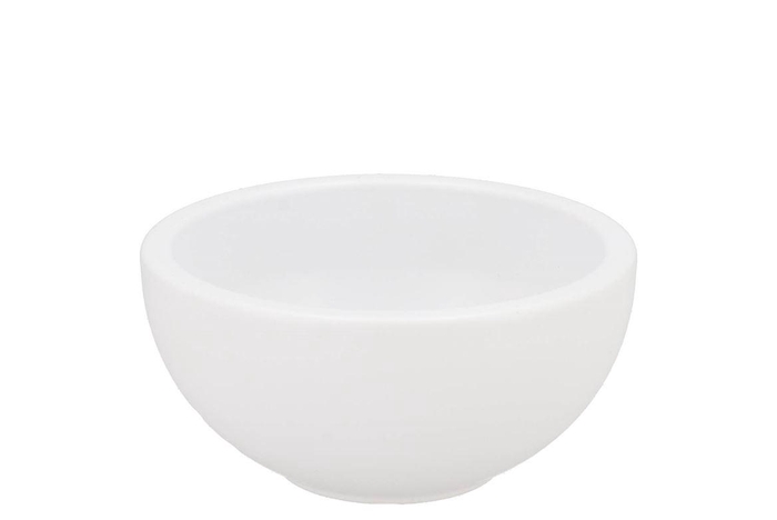 <h4>Ceramic White Mat Bowl 15x8cm</h4>
